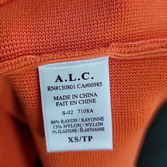A.L.C Nwt Ali Orange Bandage Dressl - Picture 12 of 14